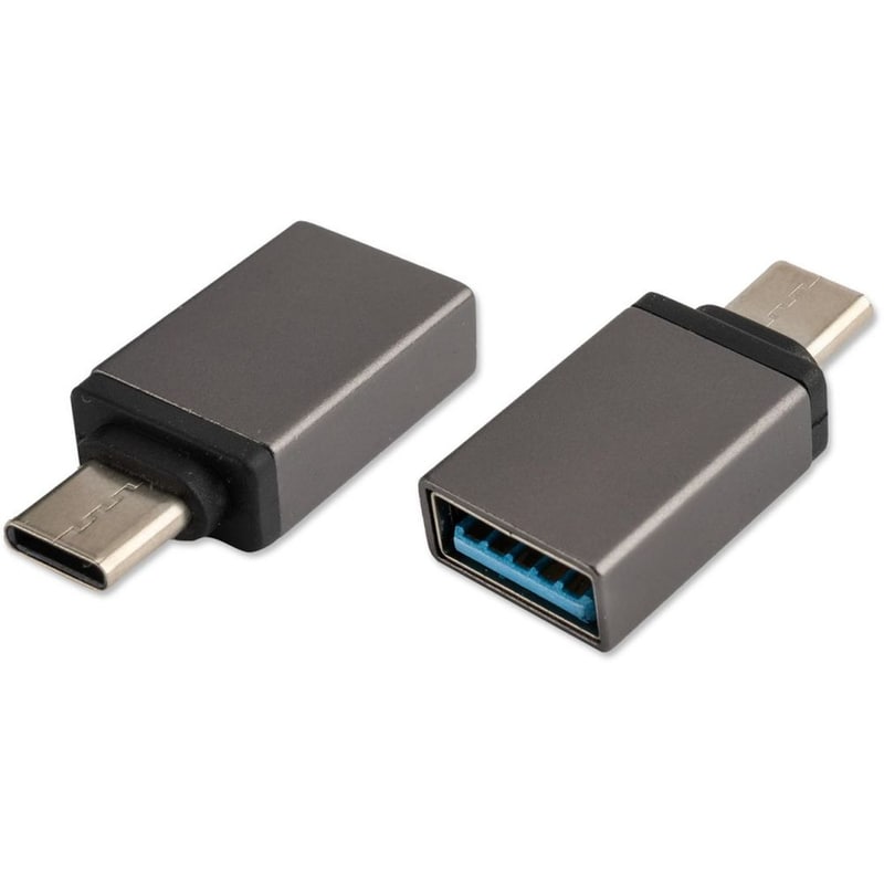 Αντάπτορας Tune Essential USB-C σε USB-A - Σετ 2 τμχ - Γκρι