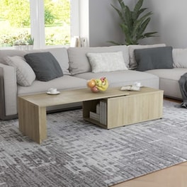 Τραπεζάκι Σαλονιού VidaXL από Μοριοσανίδα 150x50x35cm - Καφέ