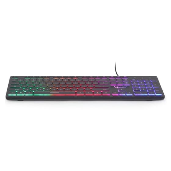 Gembird KB-UML-01 Gaming Ενσύρματο Πληκτρολόγιο με Φωτιζόμενα πλήκτρα (US) image 1