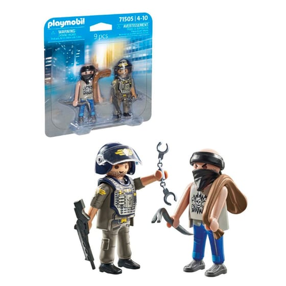 PLAYMOBIL® Action Heroes DuoPack Κλέφτης και Αστυνόμος (71505) image 2