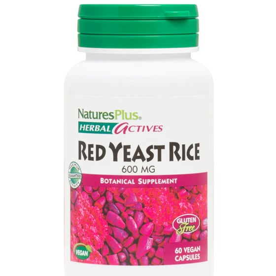 Ειδικό Συμπλήρωμα Διατροφής Natures Plus Herbal Actives Red Yeast Rice 600mg - 60 κάψουλες image 0