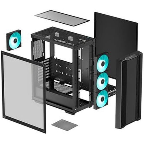 Κουτί Desktop Deepcool CC560 V2 Midi Tower - Μαύρο image 4