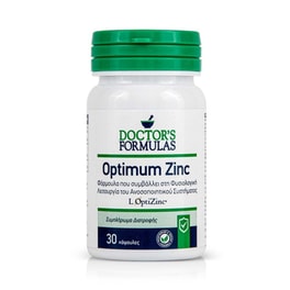 Συμπλήρωμα Διατροφής Doctor's Formulas Optimum Zinc - 30 Κάψουλες