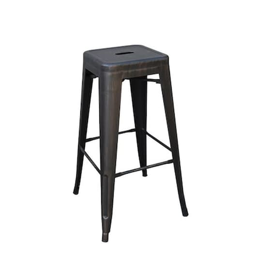 Σκαμπό Μπαρ Woodwell Μεταλλικό - Μαύρο image 0