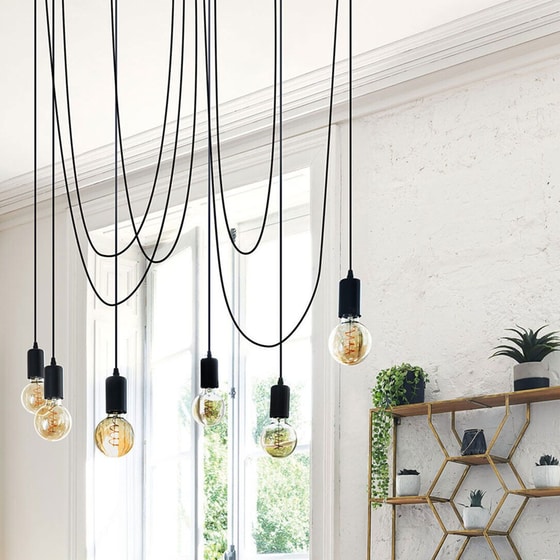 Φωτιστικό Οροφής Πολύφωτο Spitishop A-s Udell Black 167525 Μεταλλικό - Μαύρο image 3