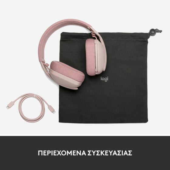Ακουστικά Headset Logitech Zone Vibe 100 με Μικρόφωνο - Ροζ image 9