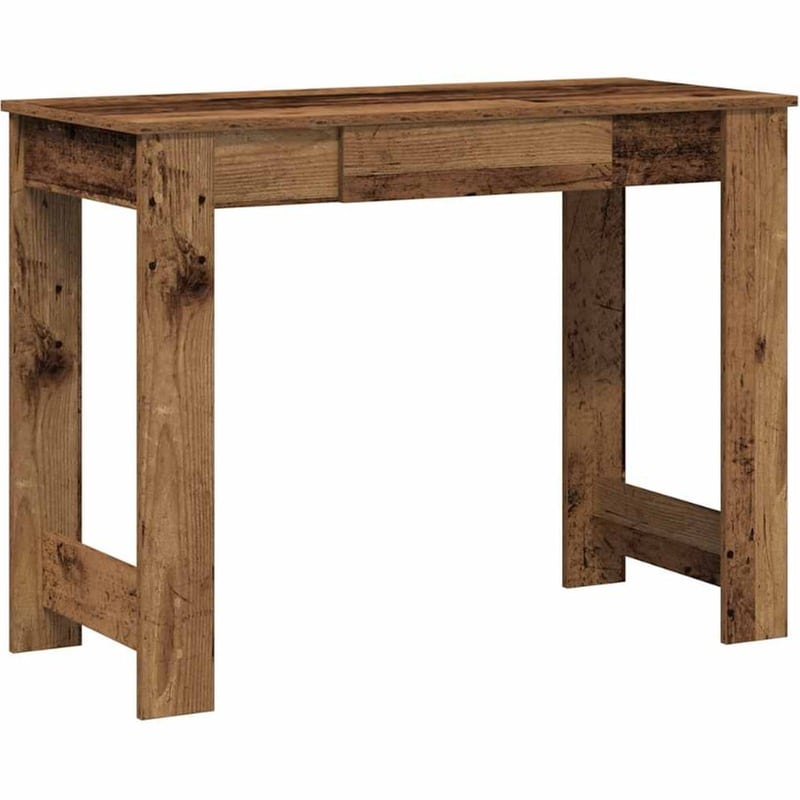 Γραφείο VidaXL από Επεξεργασμένο Ξύλο 100x45x75 cm - Παλιό Ξύλο