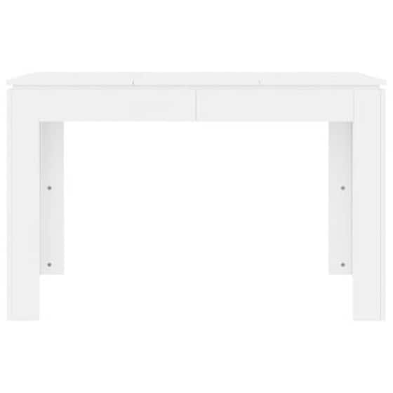 Τραπεζαρία Vidaxl Λευκή από Μοριοσανίδα 120x60x76 cm - Λευκή image 2