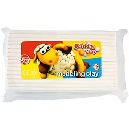 Σχολική Πλαστελίνη Kiddy Clay Λευκή 500Gr
