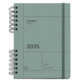 Ημερολόγιο Εβδομαδιαίο Miquelrius 2025 12M Σπιράλ Πράσινο