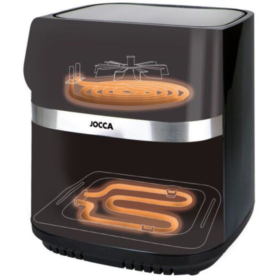 JOCCA J-2352 με Αποσπώμενο Κάδο 2200 W Μαύρο Φριτέζα Αέρος image 2