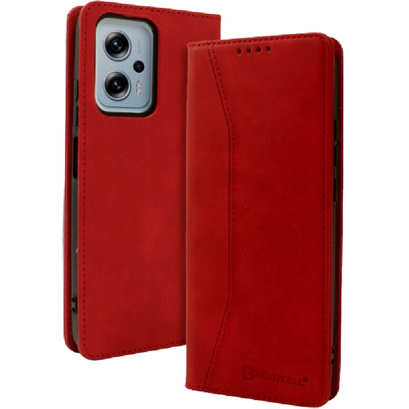 Θήκη Πορτοφόλι Xiaomi Poco X4 GT - Bodycell - Κόκκινο