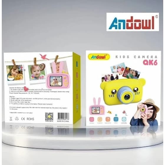 Compact Camera Andowl Qk6 10MP Ροζ image 4