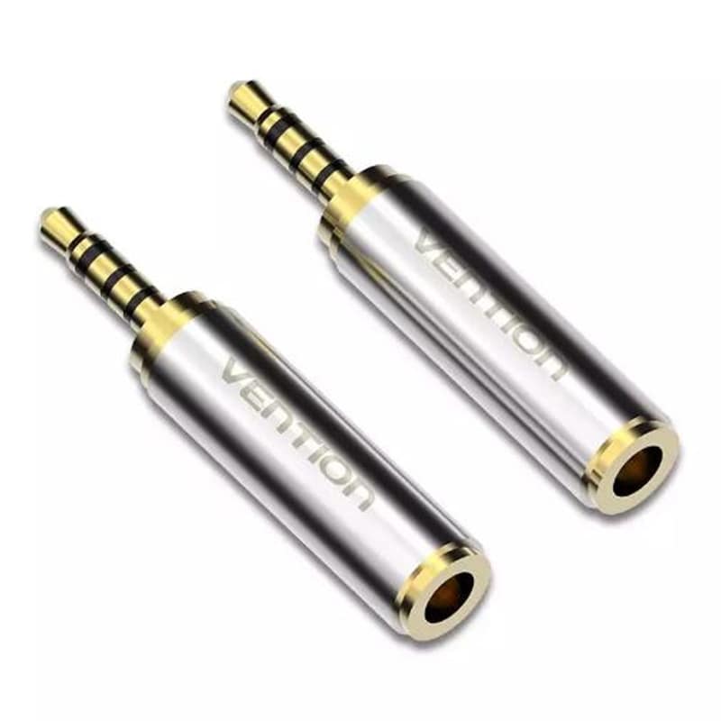 Αντάπτορας Ήχου Vention VAB-S02 2.5mm Male σε 3.5mm Female - Ασημί