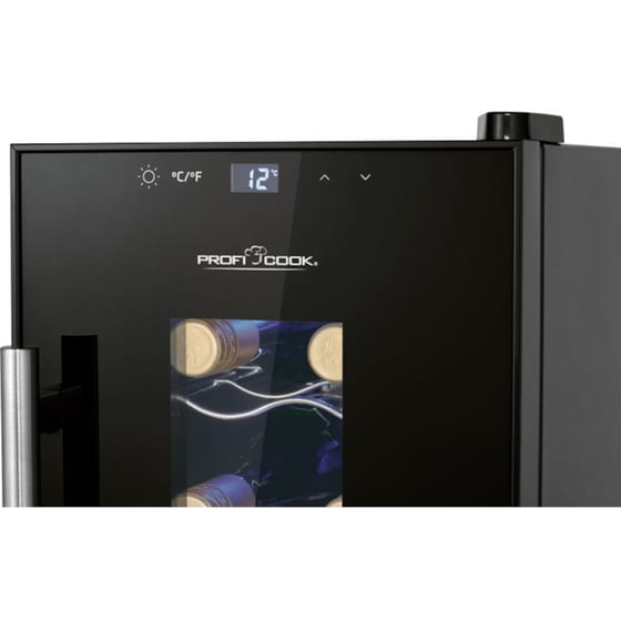 PROFI COOK PC-WK 1232 για 8 Μπουκάλια - Μαύρο Συντηρητής Κρασιών image 5