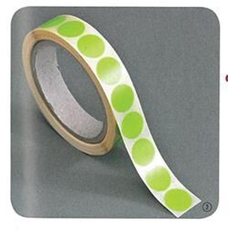 Ετικέτες Αυτοκ.στρόγγυλες Ø20mm Λαχανί Ρολλό 1000τεμ