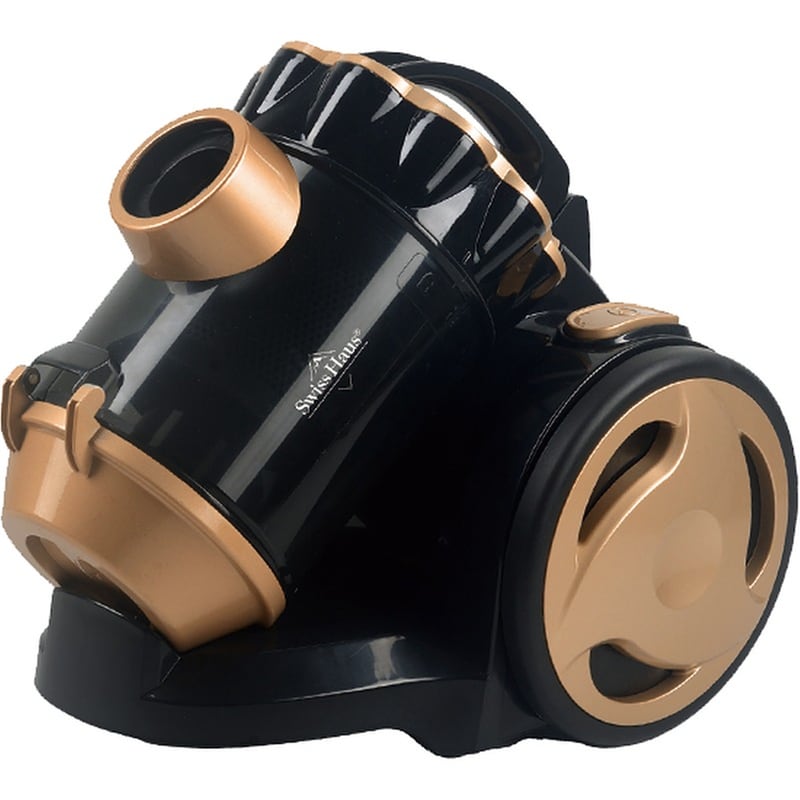 SWISS HAUS SH-BVC2120 με Κάδο 2 L 800 W Μαύρο/Χρυσό Ηλεκτρική Σκούπα