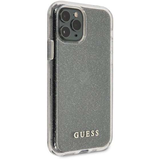 Θήκη Apple iPhone 11 Pro Max - Guess Glitter Collection - Clear/Glitter Silver image 0