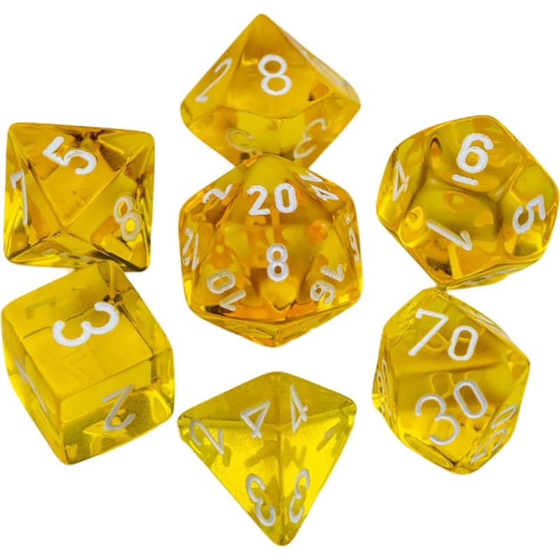 CHESSEX Chessex Translucent - Yellow/White CHESSEX