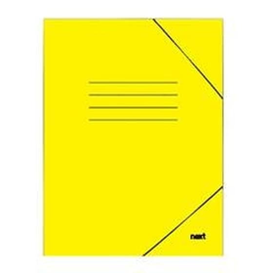 Φάκελος Πρεσπάν Next με Λάστιχο A4 Πλαστικοποιημένος Κίτρινος Υ35x25εκ. image 0