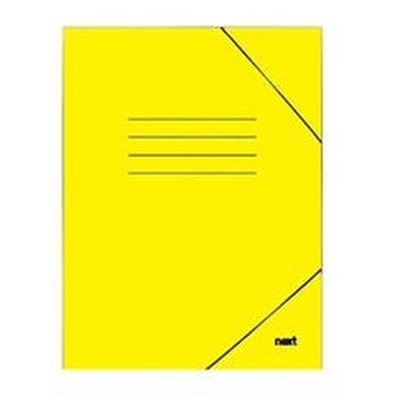 Φάκελος Πρεσπάν Next με Λάστιχο A4 Πλαστικοποιημένος Κίτρινος Υ35x25εκ.