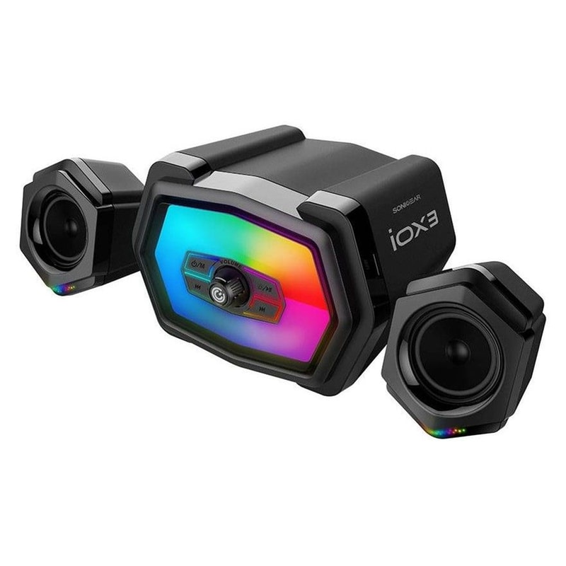 SONIC GEAR Ηχεία 2.1 Sonic Gear Iox 3 Stereo 12 W - Μαύρα