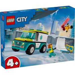 LEGO® City Emergency Ambulance and Snowboarder (60403)