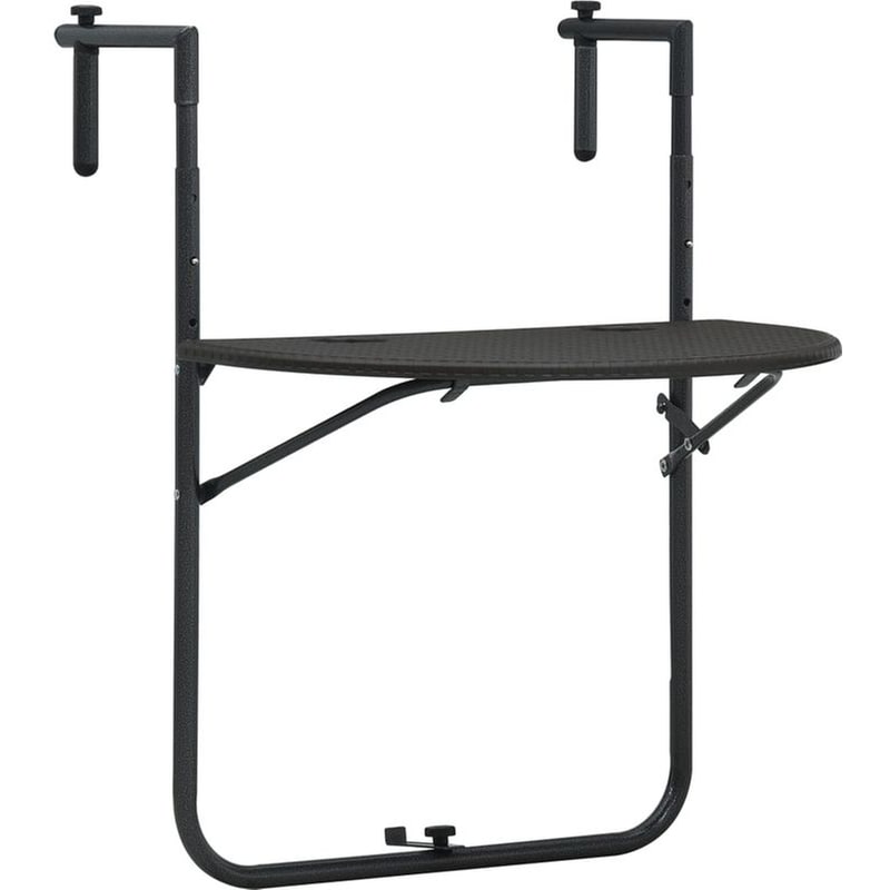 Τραπέζι Εξωτερικού Χώρου VidaXL από Πλαστικό 60x64x83.5 cm - Καφέ