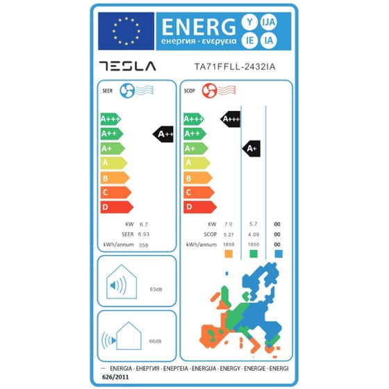 TESLA Classic TA71FFLL-2432IA Κλιματιστικό Inverter 24.000 BTU A++/A+++ image 8