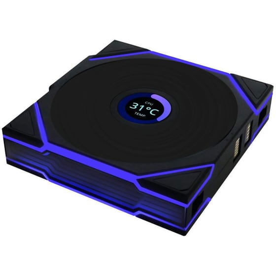 Case Fan Lian Li Uni Fan TL Wireless LCD 120mm RGB - Μαύρο image 3