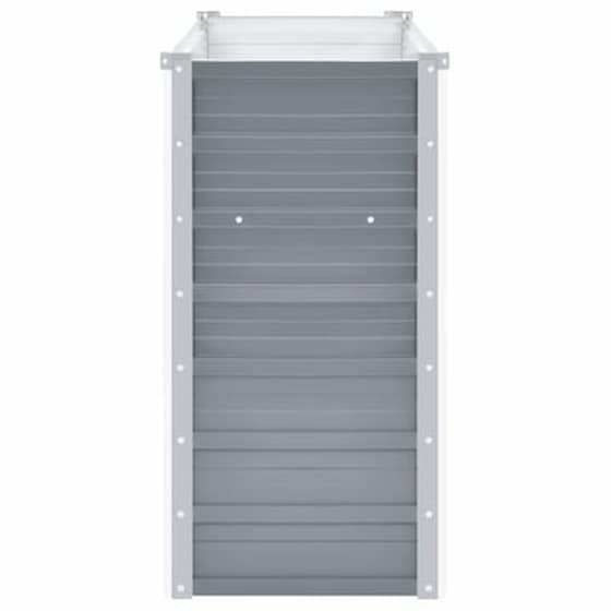 Vidaxl Ζαρντινιέρα Υπερυψωμένη Γκρι 160x40x77 Εκ. Γαλβανισμ. Χάλυβας image 5