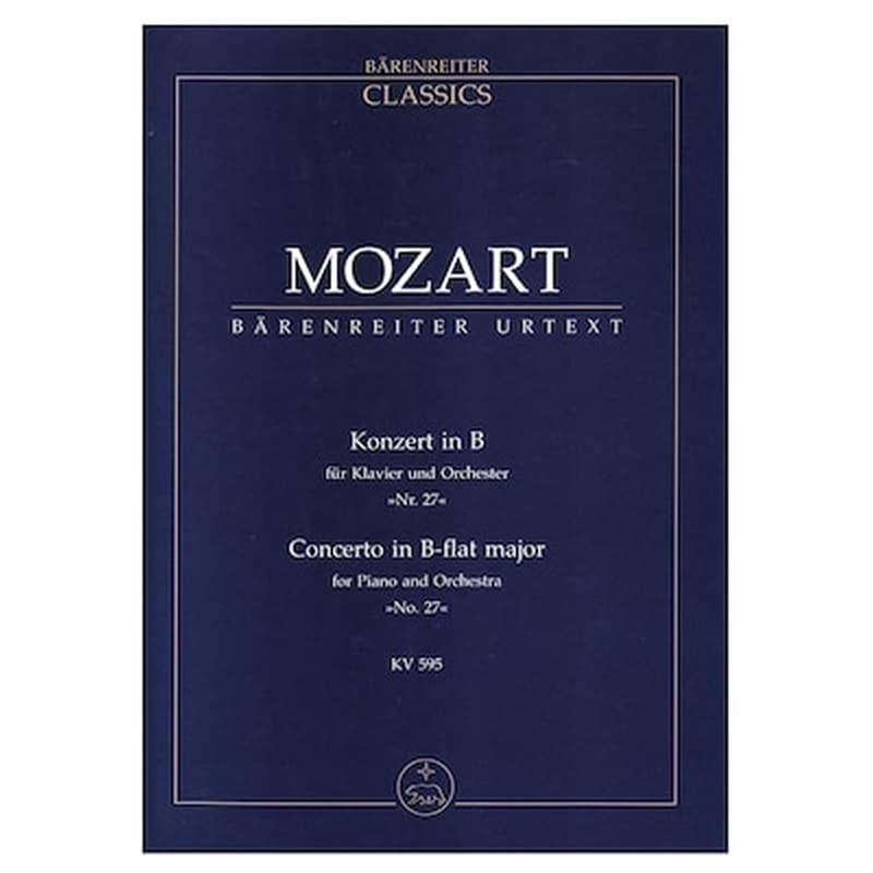 BARENREITER Βιβλίο Για Σύνολα Barenreiter Mozart - Concerto In Bb Major Kv595 [pocket Score]