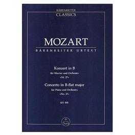 Βιβλίο Για Σύνολα Barenreiter Mozart - Concerto In Bb Major Kv595 [pocket Score]