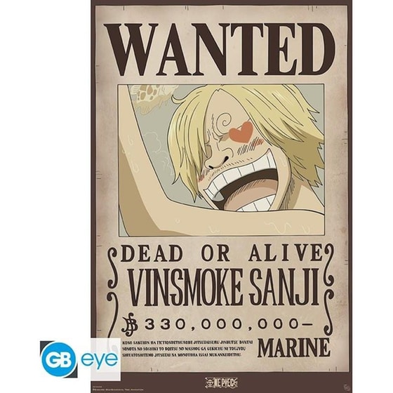 Αφίσα One Piece Vinsmoke Sanji Wanted Κάθετη 61x92 cm image 0