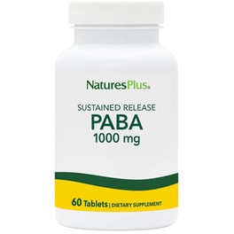 Ειδικό Συμπλήρωμα Διατροφής Nature's Plus Paba 1000mg - 60 ταμπλέτες