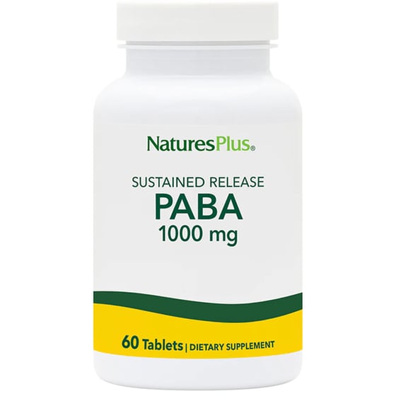 Ειδικό Συμπλήρωμα Διατροφής Nature's Plus Paba 1000mg - 60 ταμπλέτες image 0