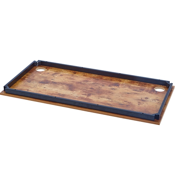 Γραφείο Μελέτης Eureka Ergonomic από Μοριοσανίδα 108.2x68cm - Καφέ image 7