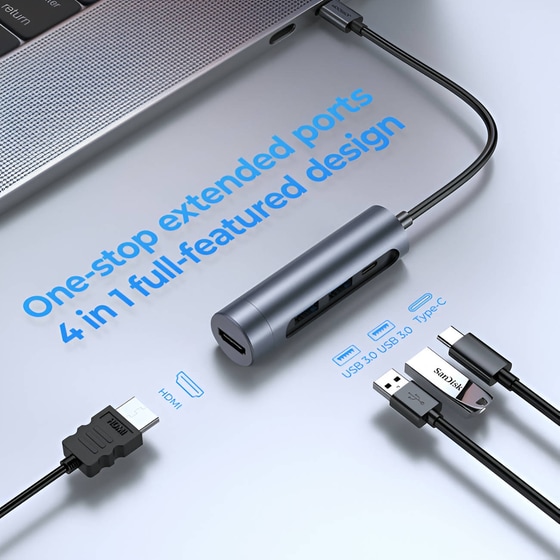 Docking Station Joyroom S-H113-DG 4-Port USB 3.0 συμβατό με USB-C image 3