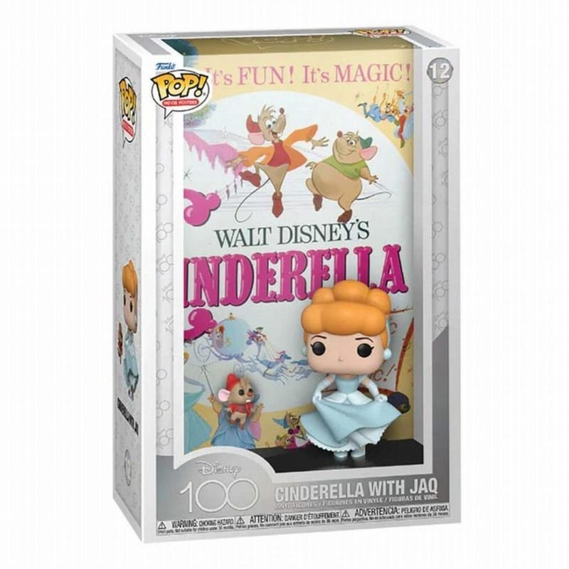 FUNKO Funko Pop! Movie Posters - Disney (100th Anniversary) - Cinderella with Jaq #12