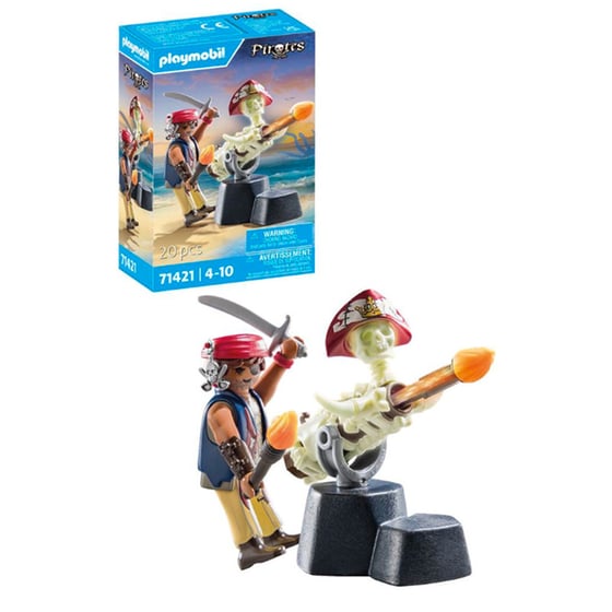 PLAYMOBIL® Pirates Πειρατής με κανόνι (71421) image 2