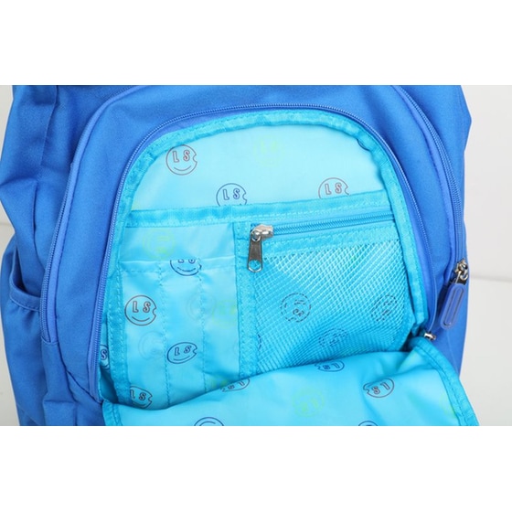 Τσάντα Πλάτης Lycsac Large Zippers Γαλάζια image 3