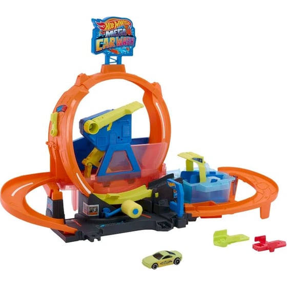 Πλυντήριο Χρωμοκεραυνών Mattel Hot Wheels με Λουπ image 1