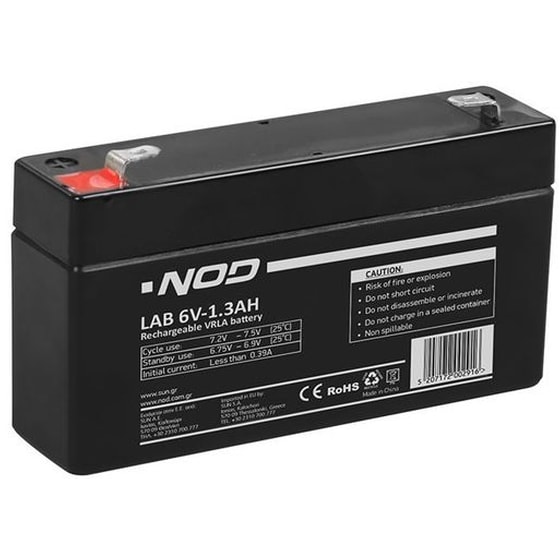 Nod Lab 6v1.3ah Lead Acid Battery image 0