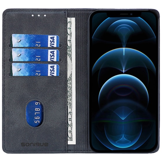 Θήκη Βιβλίο Google Pixel 6a - Sonique Vintage Magnet Book - Μαύρο image 2