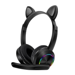 AKZ-K23 Παιδικά Gaming Ασύρματα Ακουστικά με RGB Φωτισμό Μαύρα