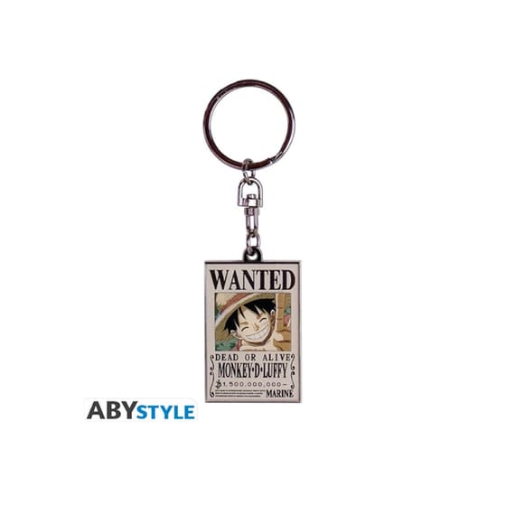Μπρελόκ Abysse Corp One Piece Wanted Luffy image 2