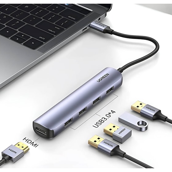 Docking Station Ugreen 5-Port USB 3.0 συμβατό με USB-C image 3