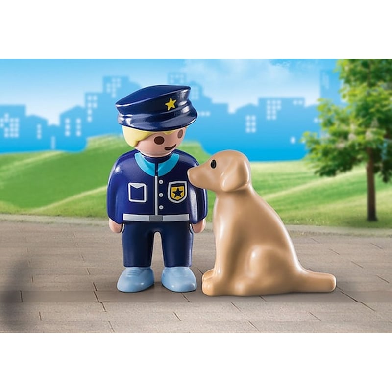 PLAYMOBIL® Αστυνομικός Με Εκπαιδευμένο Σκύλο (70408)