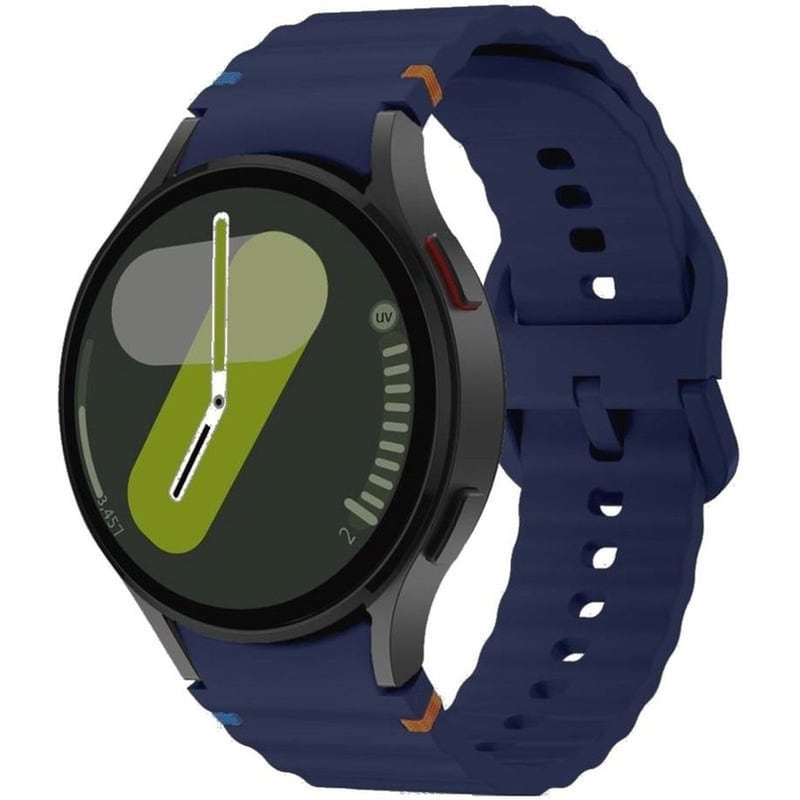 TECH-PROTECT Λουράκι Samsung Galaxy Watch Fe / 7 / 6 / Classic 6 / 5 / 5 Pro / 4 / Classic 4 (47/46/45/44/43/42/40mm) - Tech-protect Silicone Sport Σιλικόνης - Navy Blue (5906302313433)