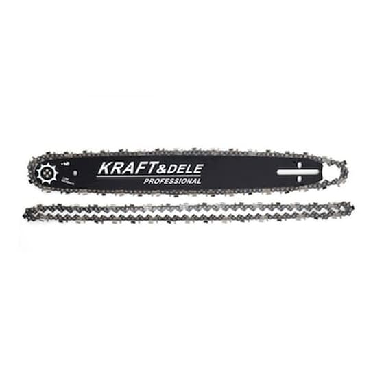Σετ Λάμα Αλυσοπρίονου Και 2 Αλυσίδες 45 Cm 18 72  38  1.3 Mm Kraft Dele Kd-10153 image 1
